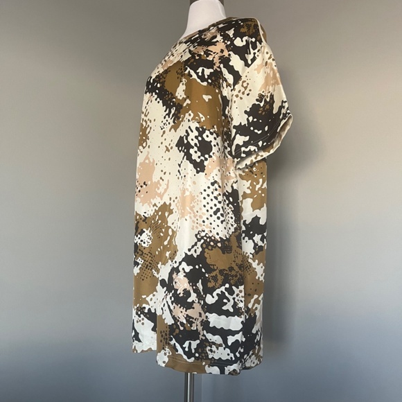$495 rag & bone 'Chester' Camo Print 100% Silk T-Shirt Dress Small - Picture 13 of 16